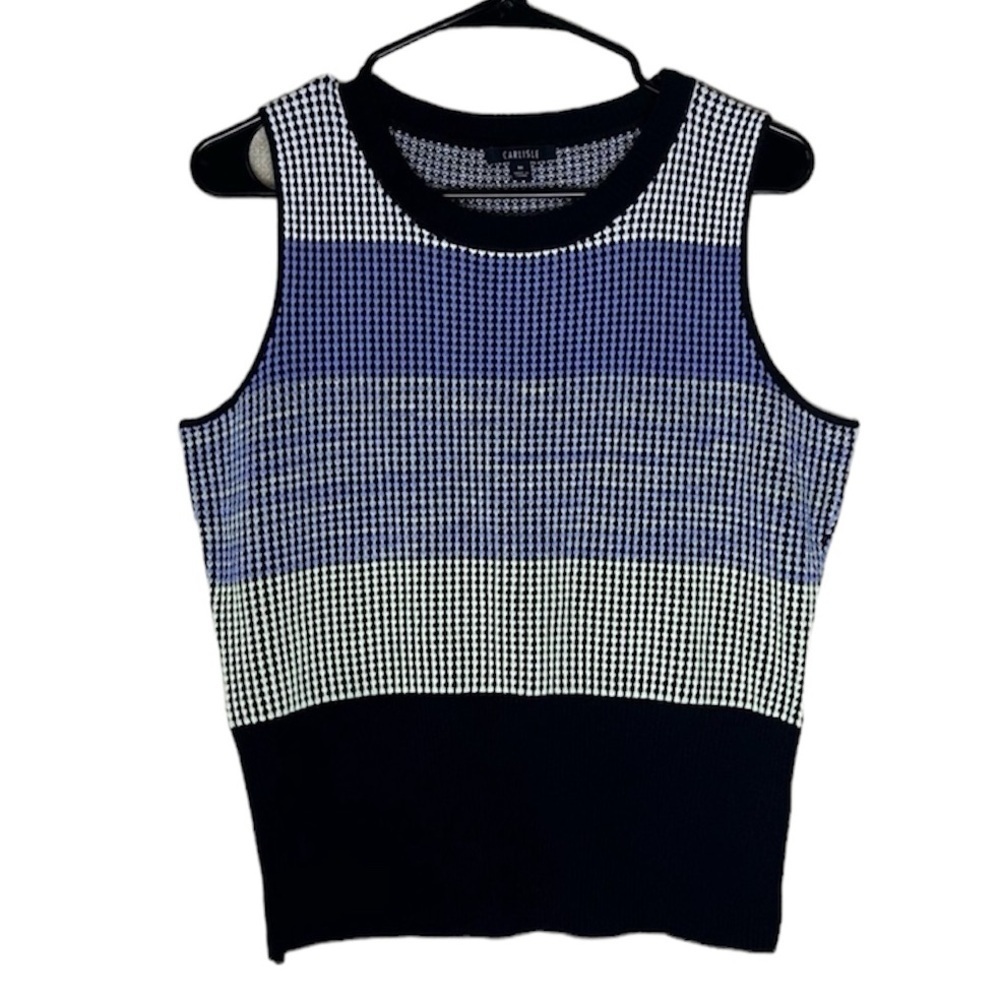 Carlisle V-Neck Sweater Top Size Medium